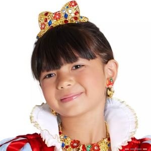 Snow White Disney Princess Accessories Crown necklace earrings